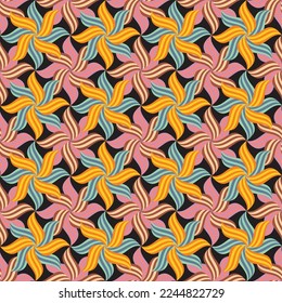 Flower Vector pattern textile background fabric design seamless NH0012