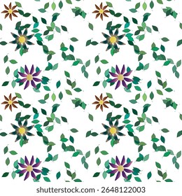 Flower vector, petals background, petals pattern, ornament vector, seamless pattern vector, seamless texture, flowers patterns, leafs pattern, leafs vector, flower bouquet, flowers isolated
