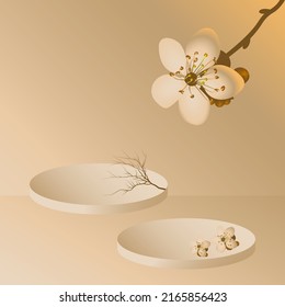 flower vector podium apple blossom