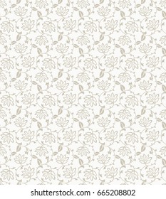Flower vector seamless background