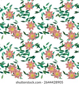 Vetor de flor, fundo sem emenda, design de vetor, padrões florais, textura de folha, silhueta de folha, fundos natureza, textura de fundo, padrões sem emenda, buquê de flor, fundo de flor
