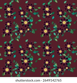 Flower vector, seamless background, ornament vector, leaf silhouette, pattern flower, flowers bouquet, backgrounds nature, background texture, leaf isolated, seamless vector