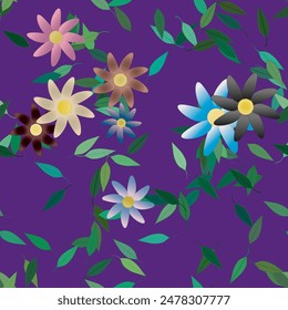 Vector de flores, fondo sin costuras, Formas de Vector, textura sin costuras, Vector floral, diseño de fondo, fondos de Vector, fondo floral, ramo de flores, fondos de la naturaleza