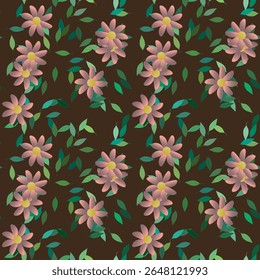 Flower vector, seamless vector, floral design, background vector, leaf background, vector pattern, floral seamless pattern, flowers pattern, leafs isolated, seamless wallpaper