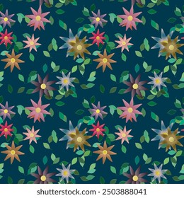 Vector de flores, patrón floral sin fisuras, fondo de hojas, diseño de patrón, Vector de arte, ramo de flores, diseño de Vector, patrones de flores, Fondo de pantalla sin fisuras, Vector de fondo