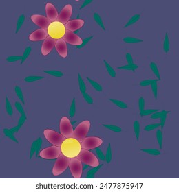 Vector de flores, patrón sin fisuras, diseño de Vector, fondos de la naturaleza, patrón floral, Formas de Vector, hoja aislada, acuarela de flores, patrón ornamental, Vector abstracto, textura sin fisuras