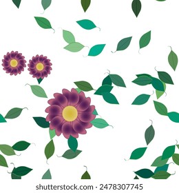 Vector de flores, patrón sin fisuras, Vector floral, diseño floral, patrón de fondo, Vector de fondo, diseño de Vector, patrón floral sin fisuras, textura de fondo, flores aisladas