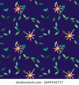 Flower vector, seamless pattern vector, flowers bouquet, pattern design, leafs background, leaf shape, ornaments vector, vector design, seamless background, ornamental pattern