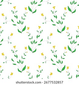 Flower vector seamless pattern illustration floral background