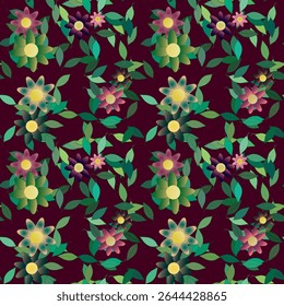 Flower vector, seamless patterns, vector shapes, seamless wallpaper, seamless vector, flower pattern, seamless background, flowers spring, leaf silhouette, background summer