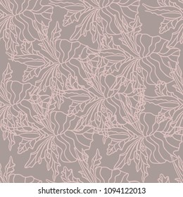 Flower. Vector seamless pattern.Seamless pattern can be used for wallpaper, pattern fills, web page background,surface textures.