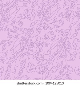 Flower. Vector seamless pattern.Seamless pattern can be used for wallpaper, pattern fills, web page background,surface textures.