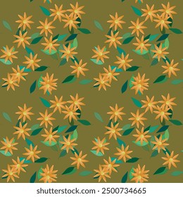 Vector de flores, textura sin fisuras, fondo de hojas, patrones florales, fondo abstracto, patrón de flores, fondo sin fisuras, patrones sin fisuras, patrón ornamental, Formas de Vector