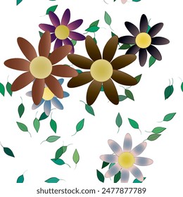 Vector de flores, Fondo de pantalla sin costura, diseño floral, Formas de Vector, patrón de hojas, hoja aislada, fondo abstracto, ramo de flores, patrón de pétalos, textura de hoja, fondos de naturaleza