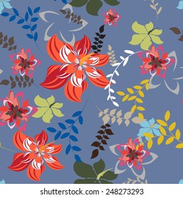 Flower Vector Seamples Illustration Flower Floral Pattern
