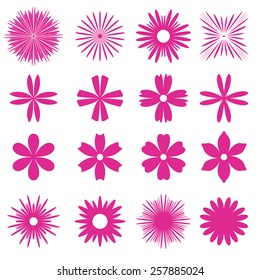 Flower vector set