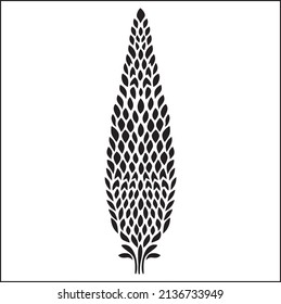 flower vector tree for textile designing
