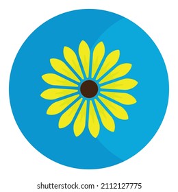 Vector de flores con pétalos amarillos