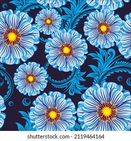 Flower Very beautiful seamless pattern design for decorating, wallpaper, wrapping paper, fabric, backdrop and etc.