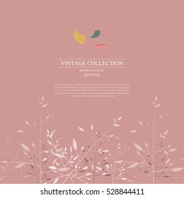 flower vintage background. Vector illustration design.