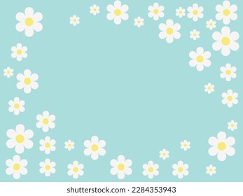 Flower vintage design with background card banner.