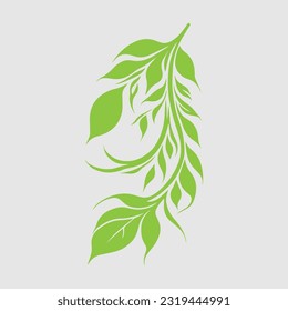 Flower vintage scroll Baroque Victorian floral ornament leaf decorative design vector