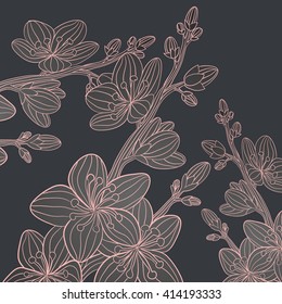 flower vintage vector