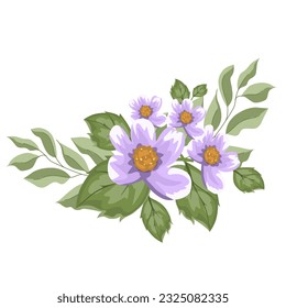 Blumenvektor für die Dekoration , Hochzeitskarte , Illustration