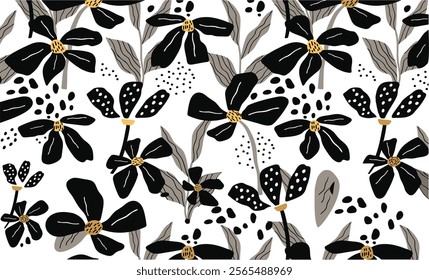 Flower Wall Paper Wall Art Design