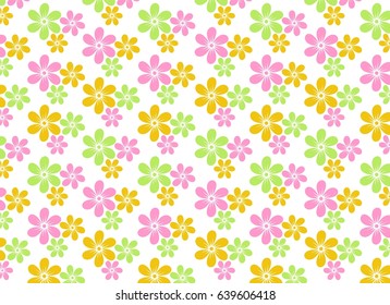 Flower wallpaper background vector