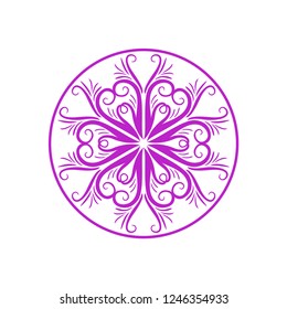Flower wallpaper ornament design vector illustration decoration