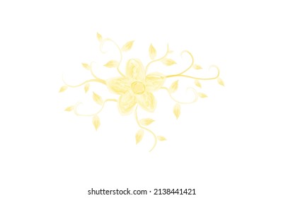 Flower water color vector template