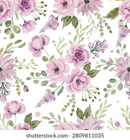 flower watercolor all over pattern