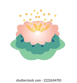 flower watercolor art background vector. leaves and flowers nature design for cover, wall art, invitation, fabric, poster, canvas print.