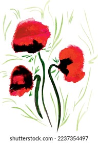 Vector de fondo de arte de acuarela de flores. Diseño de papel tapiz con pincel floral, diseño de hojas y flores para cubierta, arte de pared, invitación, tela, afiche, impresión de lienzo.