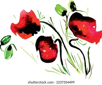 Vector de fondo de arte de acuarela de flores. Diseño de papel tapiz con pincel floral, diseño de hojas y flores para cubierta, arte de pared, invitación, tela, afiche, impresión de lienzo.