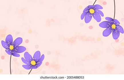vector de diseño de fondo de agua de flores