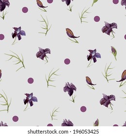 flower, watercolor, pattern