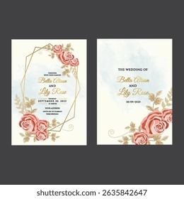 Flower Watercolor Padrão Sem Costura. Mão pintado fundo preto e branco com Magnólia rosa e dourado ilustração floral para design têxtil ou papel de parede
