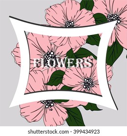 Flower Watercolor Vector Set. Wedding graphic set, wreath, flowers, arrows, hearts, laurel, ribbons and labels.