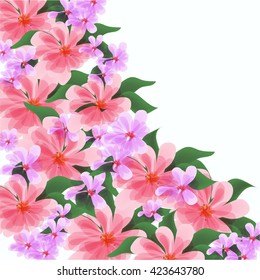 Flower Watercolor Vector Set. Wedding graphic set, wreath, flowers, arrows, hearts, laurel, ribbons and labels.