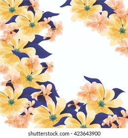 Flower Watercolor Vector Set. Wedding graphic set, wreath, flowers, arrows, hearts, laurel, ribbons and labels.