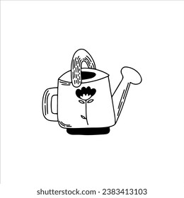 ilustración vectorial de riego de flores