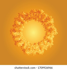 Flower wedding background modern gradient Design, Elements are isolated and editable design