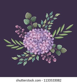 flower wedding card