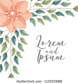 flower wedding card