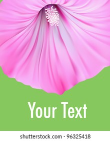 Flower wedding invitation background. Card template design