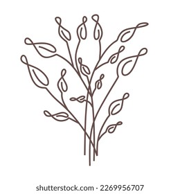 flower wedding invitation simple line art drawn flower 