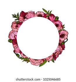 Flower wedding ornament concept in hand drawn style. For card, invitation and banner design. Vector illustration.