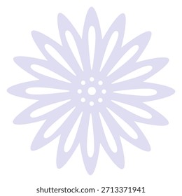 Eine Blume auf weißem Hintergrund